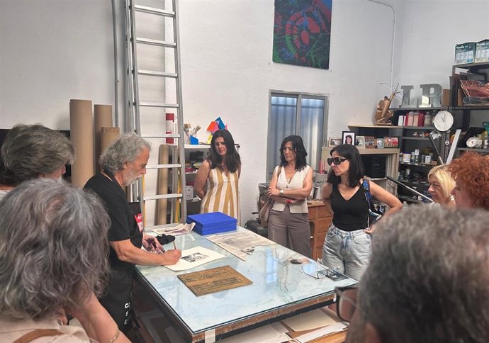 Taller del artista Luis Rosado en Cáceres