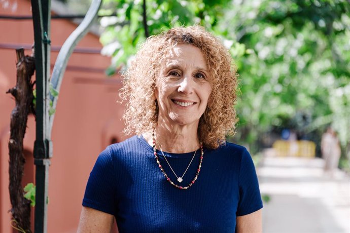 La gerente de Acción Climática y Biodiversidad Positiva del CAF, Alicia Montalvo, durante la sesión inaugural de los 'Diálogos Mutis de Biodiversidad América Latina & el Caribe - España', en el Real Jardín Botánico de Madrid, a 2 de junio de 2025, en Madr