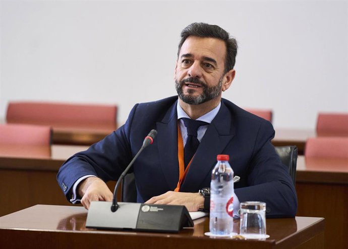 Archivo - Manuel Alejandro Cardenete comparece en la comisión consultiva de Nombramientos, Relaciones con el DPA y Peticiones del Parlamento andaluz. (Foto de archivo).