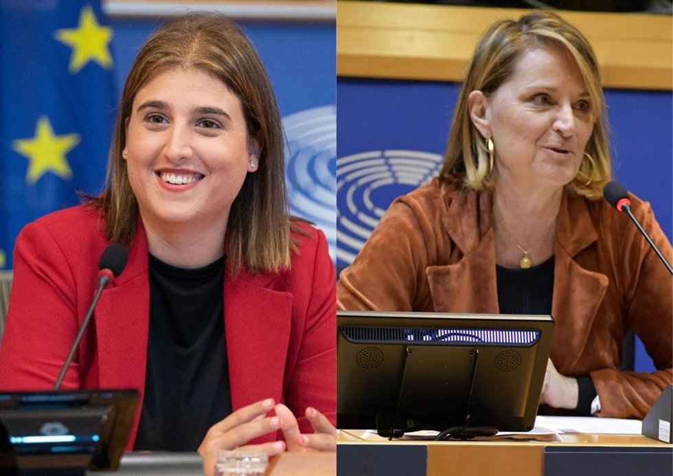 Las eurodiputadas mallorquinas Alícia Homs (i) y Rosa Estars (d).