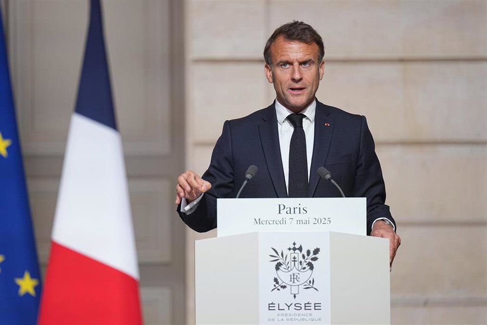 Archivo - El presidente francés, Emmanuel Macron, a 7 de mayo de 2025. 