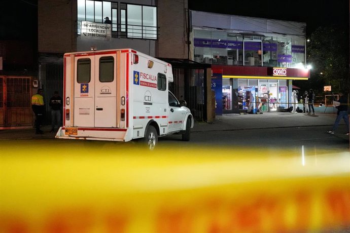 Imagen de archivo del intento de asesinato del senador colombiano Miguel Uribe 