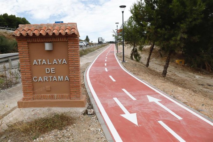 Archivo - Imagen de archivo del carril bici en Cártama.