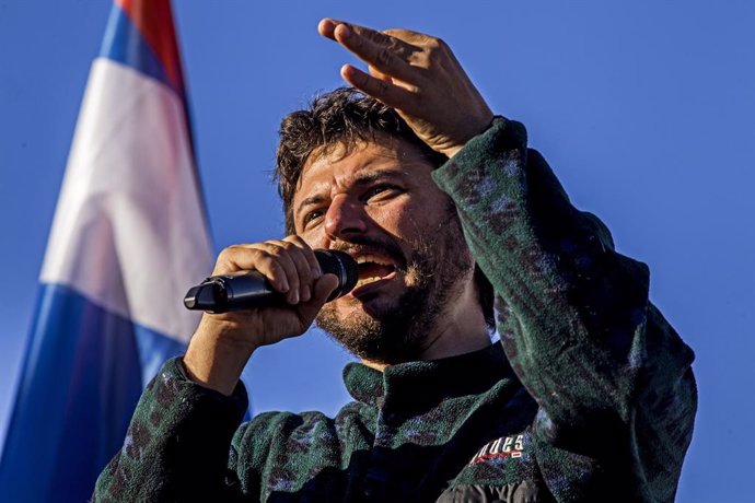 Archivo - October 26, 2020, Buenos Aires, Federal Capital, Argentina: Two mobilizations will be held simultaneously today, one in the province of Entre RÃos and the other in the City of Buenos Aires, in support of the Artigas Project, within the framewor