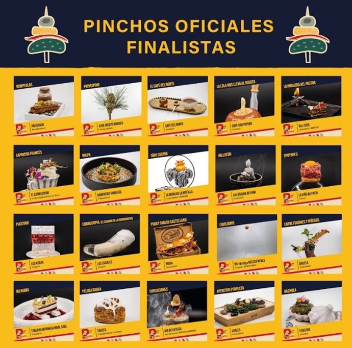 Pinchos oficiales finalistas