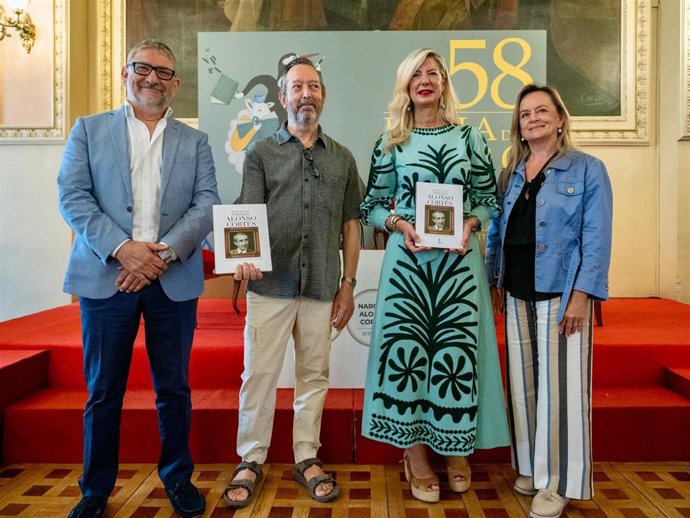 Presentación de la reedición de 'Narciso Alonso Cortés: vida y obra' en el marco de la Feria del Libro de Valladolid.