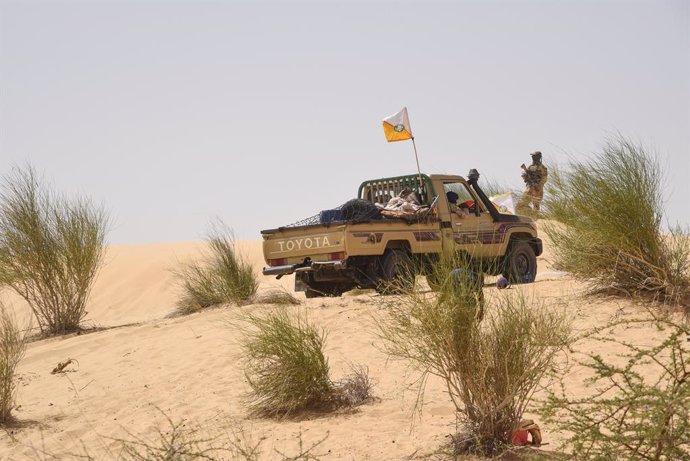 Archivo - May 6, 2019 - Koygouma, Tombouctou (Timbuktu, Mali - Vehicles from the HCUA (High Council for the Azawad Unit) came to secure the area as well. In Koygouma (Goundam district, Gargando commune) in the region of Timbuktu, the HCUA, member of the C