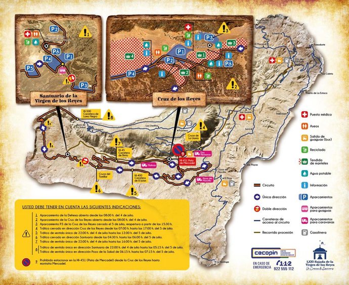 El Hierro anuncia medidas para reorganizar el tráfico con motivo de la Bajada de la Virgen de Los Reyes