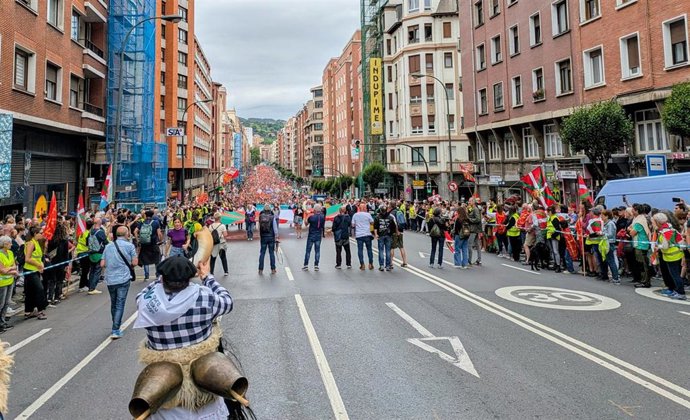 Manifestación de Gure Esku en Bilbao