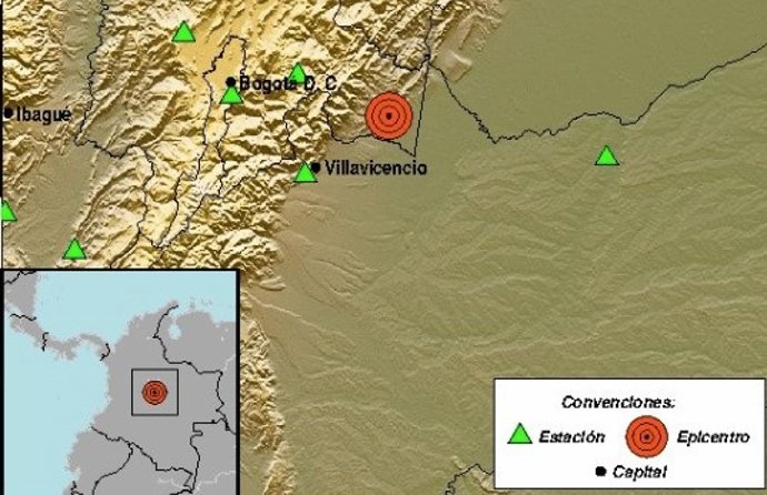 Terremoto na Colômbia