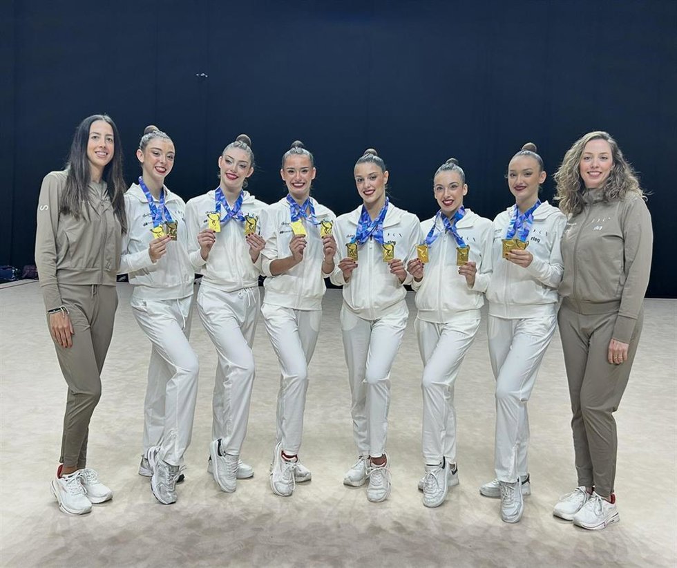 España suma otros dos oros en el Europeo de gimnasia rítmica