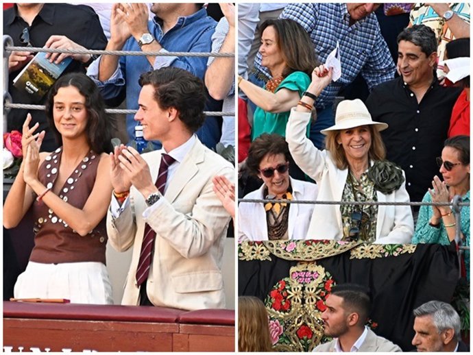 Victoria Federica y la Infanta Elena han asistido a la tradicional corrida de la Beneficencia en Las Ventas
