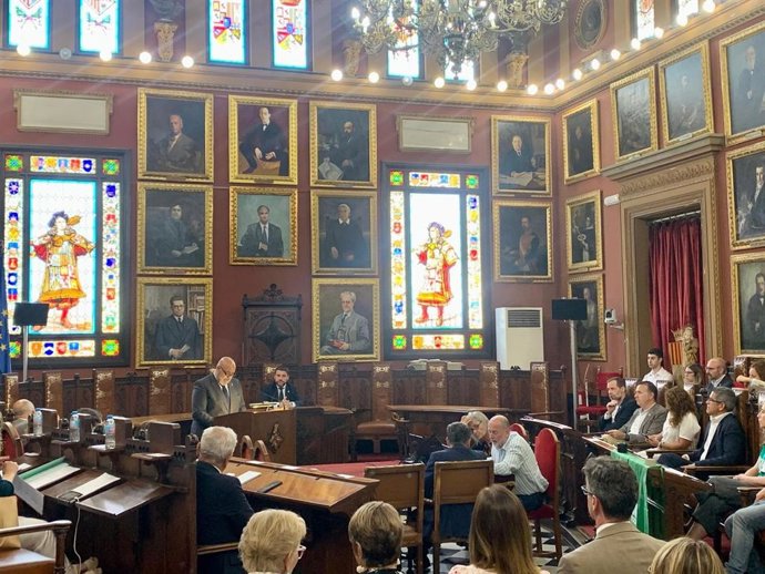 El alcalde de Palma, Jaime Martínez, interviene en el Debate del Estado de la Ciudad de Palma.