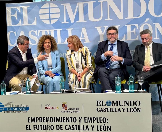 La consejera de Industria y Empleo, Leticia García, en una jornada organizada por El Mundo de Castilla y León.