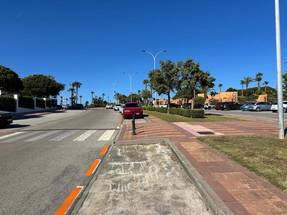 Zona naranja en Chiclana de la Frontera (Cádiz)
