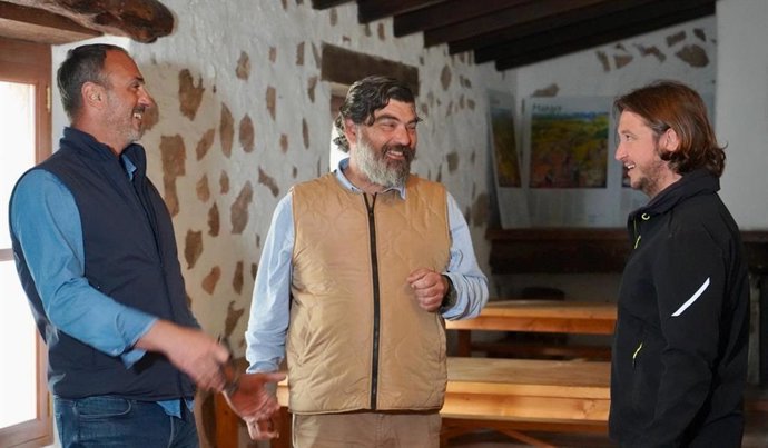 El conseller insular de Medio Ambiente, Pedro Bestar, en la Coma d'en Vidal