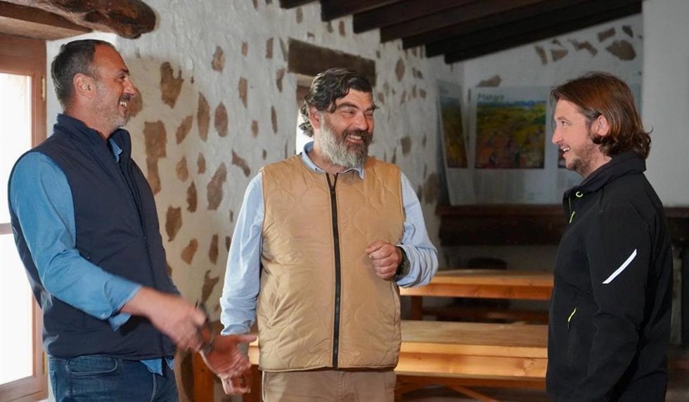 El conseller insular de Medio Ambiente, Pedro Bestar, en la Coma d'en Vidal