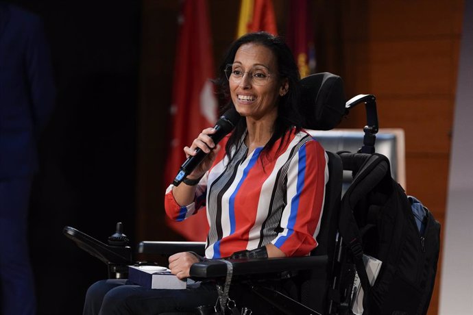 Teresa Perales during the ISDE Sports Convention 2025 celebrated at Centro Cultural Galileo on June 06, 2025 in Madrid, Spain.