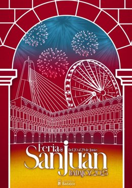 Cartel anunciador de la Feria de San Juan de Badajoz