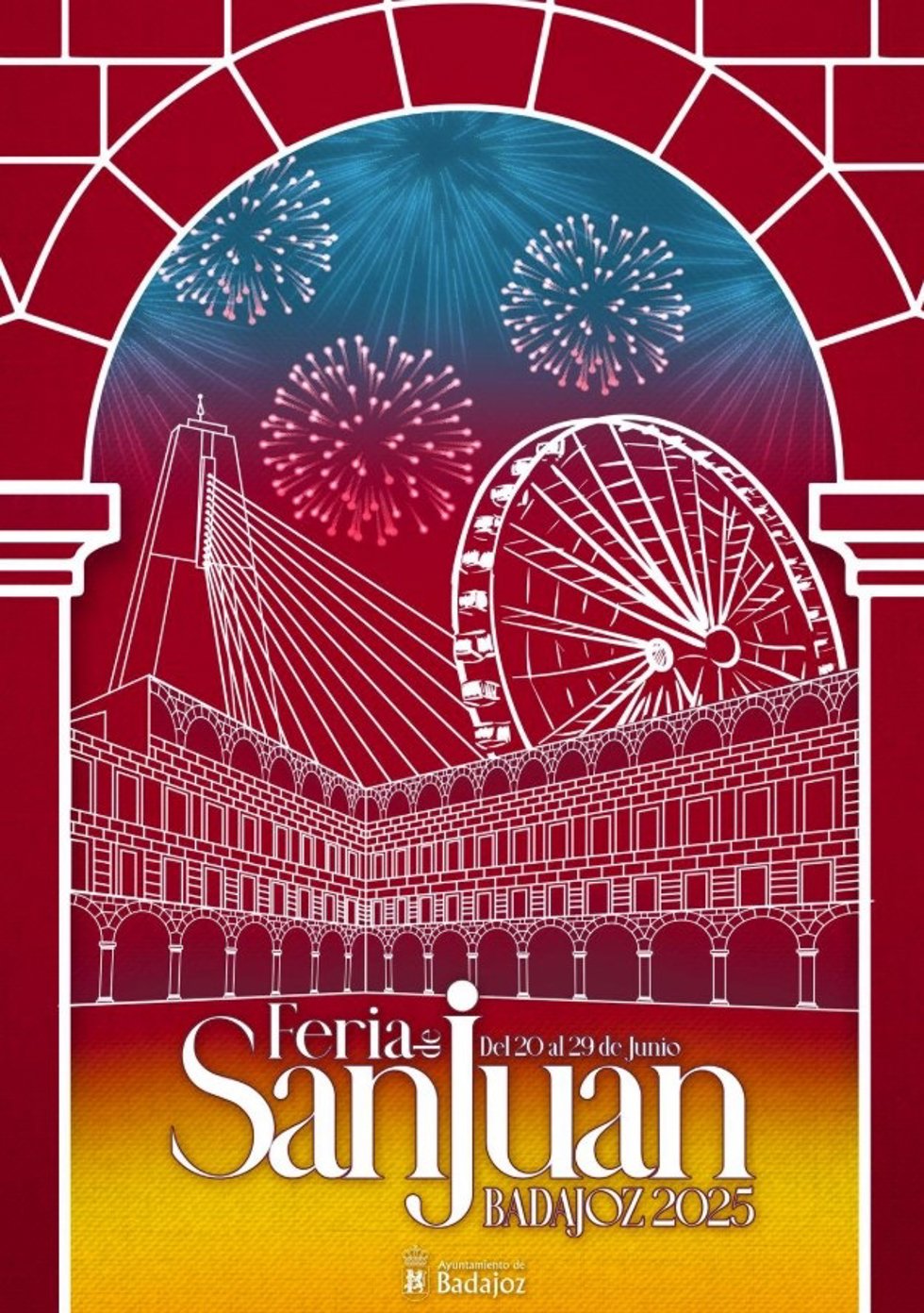 Cartel anunciador de la Feria de San Juan de Badajoz
