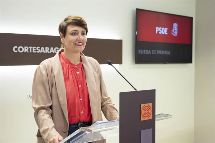 La portavoz adjunta del PSOE en las Cortes de Aragón, Leticia Soria.