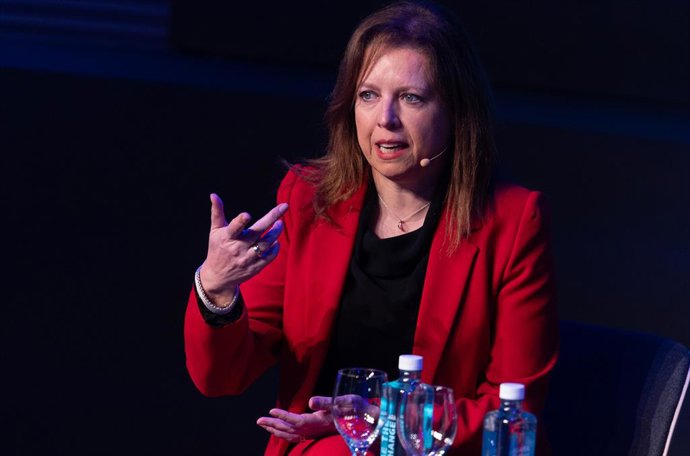 Archivo - La CEO de Mapfre Iberia, Elena Sanz Isla, a 20 de febrero de 2025, en Madrid (España).
