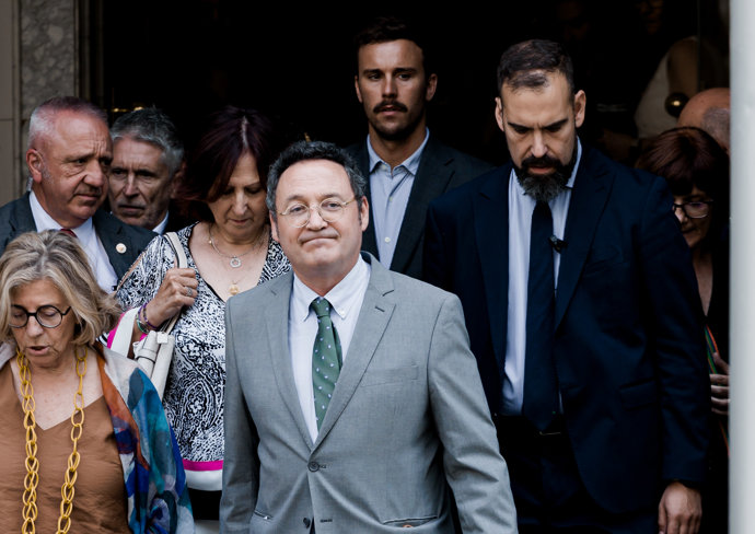 El fiscal General del Estado, Álvaro García Ortiz, durante el acto de entrega de los XIX Premios anuales del Observatorio contra la Violencia Doméstica y de Género, en el Consejo General del Poder Judicial (CGPJ), a 9 de junio de 2025, en Madrid 