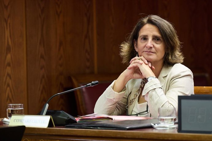 La exministra y vicepresidenta primera y comisaria de Competencia de la Comisión Europea, Teresa Ribera, comparece durante la Comisión sobre el ‘caso Koldo’ en el Senado, a 9 de junio de 2025, en Madrid (España). Teresa Ribera ha comparecido ante la Comis