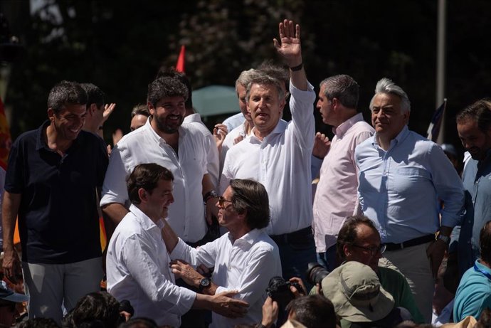 Manifestación del PP en Madrid contra el Gobierno de Pedro Sánchez