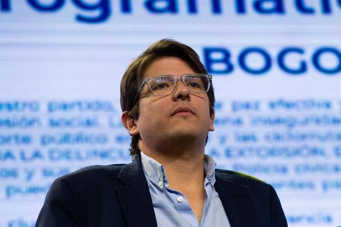 El senador colombiano y aspirante a la Presidencia de Colombia Miguel Uribe