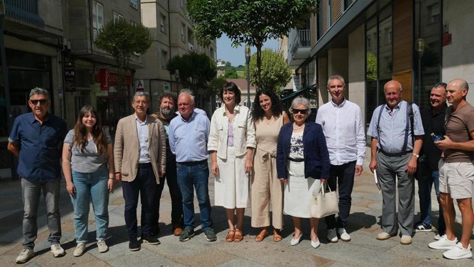 La portavoz nacional del BNG, Ana Pontón, en un acto en Ourense.