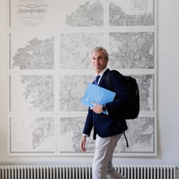 El presidente de la Xunta, Alfonso Rueda, preside la reunión del Consello de la Xunta.