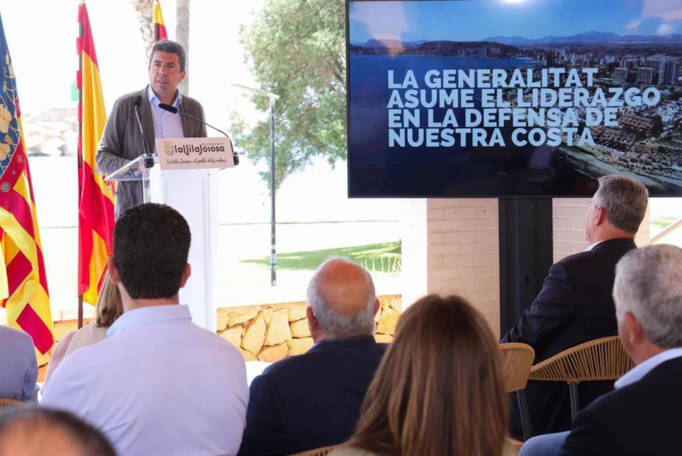 El 'president' Carlos Mazón en la Vila Joiosa