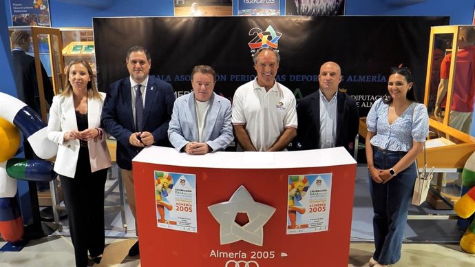 Presentación de la gala de premios por los 20 años de los Juegos Mediterráneos 'Almería 2005'.
