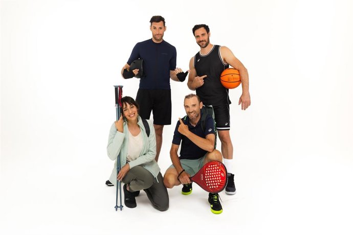 Rudy Fernández, Valverde, Craviotto y Almudena Cid, embajadores de la campaña Productos Azules de Decathlon.