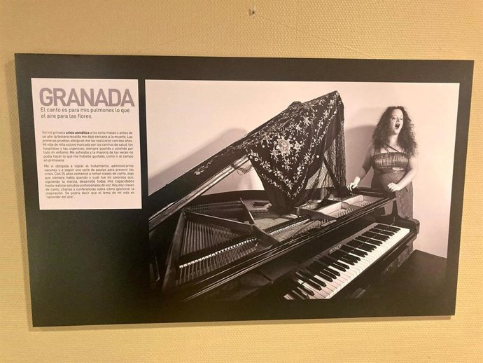 Una de las imágenes de la exposición 'Aires', inaugurada este lunes en el Complejo Asistencial Universitario de León.