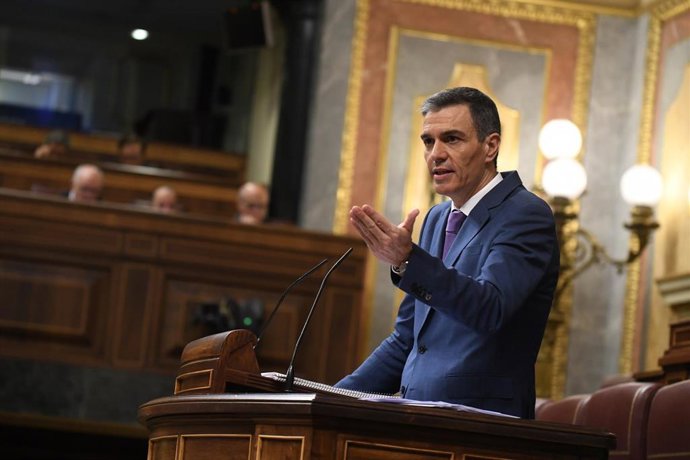 Archivo - El presidente del Gobierno, Pedro Sánchez, en el Congreso de los Diputados, a 7 de mayo de 2025, en Madrid (España). 