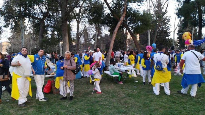 Archivo - Las peñas en la celebración de la Cincomarzada