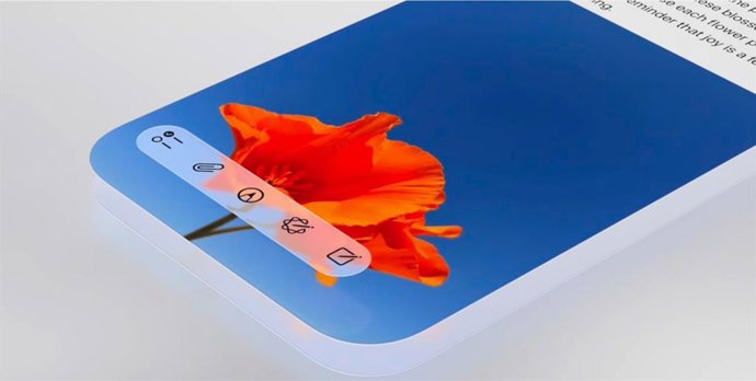 Página da web do Safari aberta no Safari no iOS 26 com design Liquid Glass