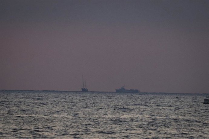 El barco humanitario 'Madleen' remolcado cerca de Asdod, en Israel