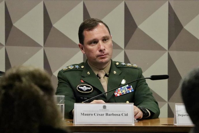 Archivo - Imagen de archivo del coronel brasileño Mauro Cid, antiguo asesor del expresidente Jair Bolsonaro