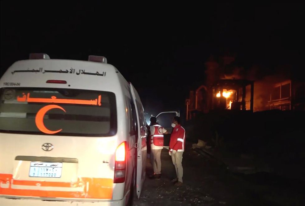 Archivo - Bombardeo israelí en Hodeida, Yemen (archivo)