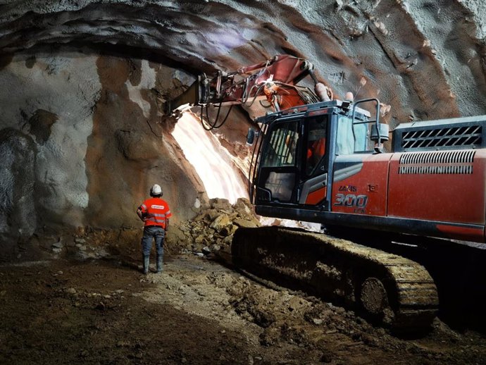 Trabajos de excavación.