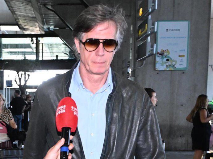 Carlo Costanzia a su llegada al aeropuerto