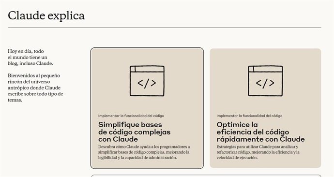 El blog Claude Explains.