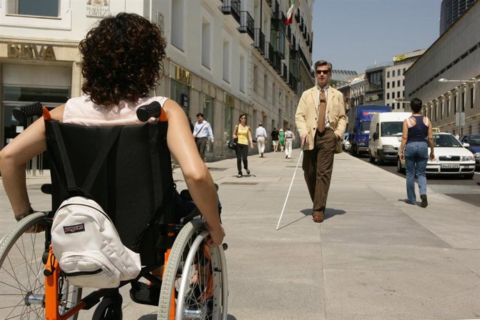 Archivo - Mujer con discapacidad. 