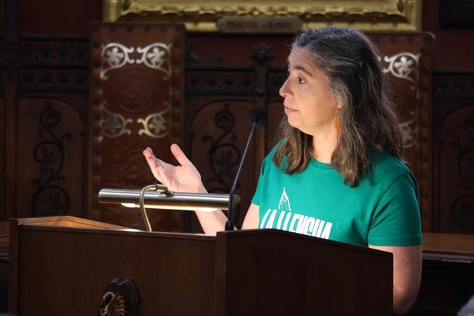La portavoz de MÉS per Palma, Neus Truyol, interviene en el Debate del Estado de la Ciudad 2025.