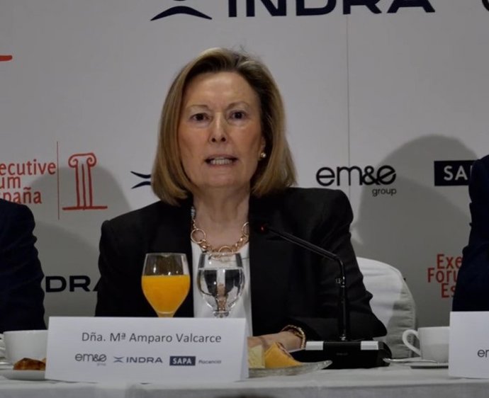 La secretaria de Estado de Defensa, Amparo Valcarce, protagoniza un desayuno informativo organizado por Executive Fórum.
