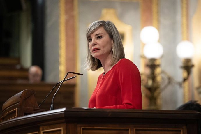 Archivo - La portavoz de Sumar en el Congreso, Verónica Martínez Barbero, a 18 de marzo de 2025, en Madrid (España).