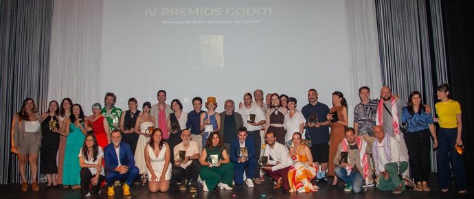 Ganadores de los IV Premios Godot, celebrados en el Teatro Pavón de Madrid